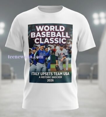 Italy Upsets Team Usa In World Baseball T Shirt
