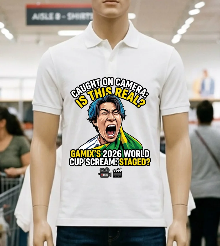Caught On Camera Is Gamix Screaming At World Cup 2026 Staged T Shirt White T Shirt 4