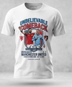 Bournemouth Vs Manchester United Champions League 2026 Sport T Shirt