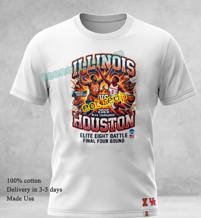 Illinois vs. Houston 2026 NCAA sport t-shirt Illinois Vs. Houston 2026 Ncaa Sport T Shirt