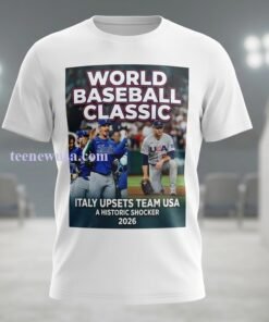 Italy Upsets Team Usa In World Baseball T Shirt