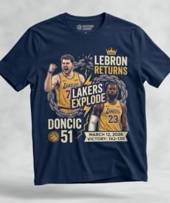 Luka Doncic Drops 51 As Lakers Explode In Lebrons Return T Shirt