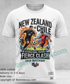 New Zealand Vs Chile Football Match 2026 T Shirt