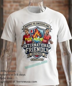 Norway vs Switzerland International Friendly Football Match 2026 t-shirt