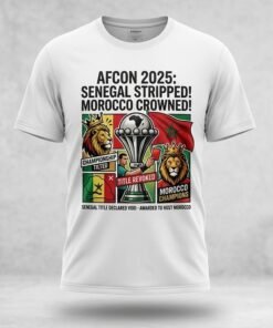 Senegal National Team Stripped Of African Cup Of Nations Afcon 2025 Title In Favor Of Host Nation Morocco Sports T Shirt