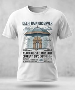 The Weather In Delhi Is Rainy T Shirt