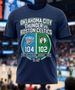 Thunder 104 Vs Celtics 102 Nba T Shirt