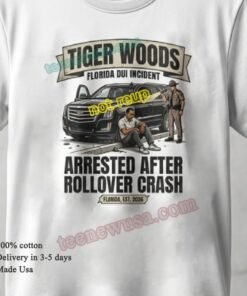 Tiger Woods Arrested Trending T Shirt 1