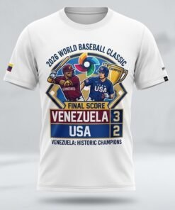 Venezuela Beats Usa To Win 2026 World Baseball Classic Championship Sport T Shirt
