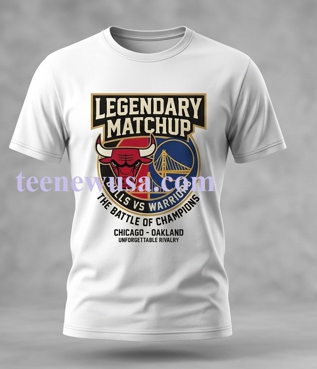 bulls vs warriors sport t-shirt Bulls Vs Warriors Sport T Shirt