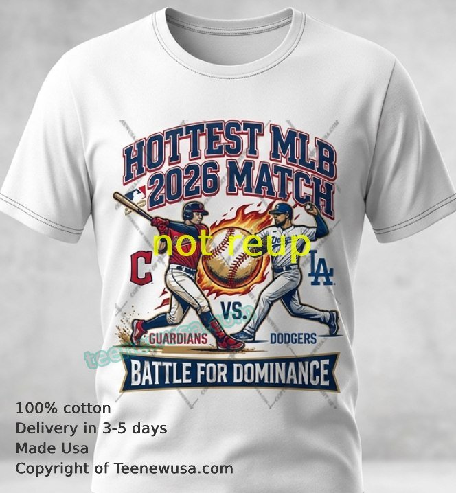 guardians vs dodgers mlb 2026 sport t-shirt Guardians Vs Dodgers Mlb 2026 Sport T Shirt