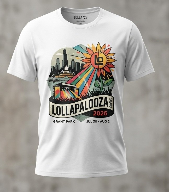 lollapalooza 2026 t-shirt Lollapalooza 2026 T Shirt