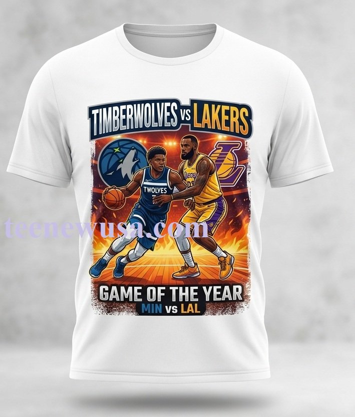 timberwolves vs lakers sport t-shirt Timberwolves Vs Lakers Sport T Shirt