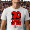 20 Years Of Bob Fm 96.9 We Play Anything Logo Graphic Shirt