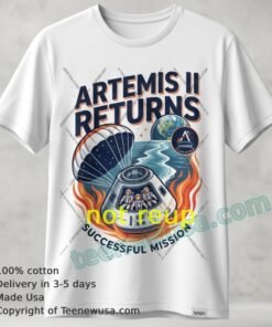 Artemis Ii Returns To Earth T Shirt