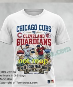 Chicago Cubs Vs Cleveland Guardians At Mlb 2026 Sport T Shirt
