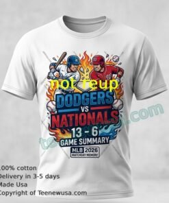 Dodgers Vs Nationals At Mlb 2026 T Shirt