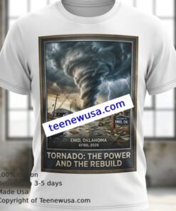 Enid Oklahoma Tornado Damage Tribute T Shirt