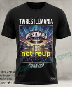 Feel The Wrestlemania Vibe With This Viral Black Tee