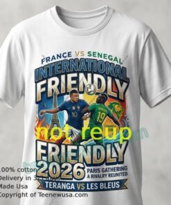 France Vs Senegal International Friendly Football 2026 T Shirt