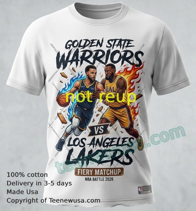 Golden State Warriors vs Los Angeles Lakers nba sport t-shirt Golden State Warriors Vs Los Angeles Lakers Nba Sport T Shirt