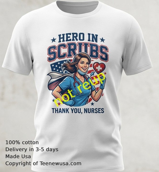 Hero in scrubs Nurse t-shirt Hero In Scrubs Nurse T Shirt