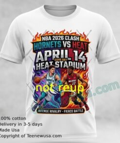 Hornets Vs Heat Nba 2026 Sport T Shirt