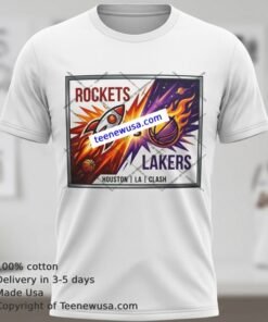 Lakers Vs Rockets 2026 Playoff Clash Tee