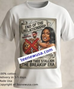 Megan Stallion And Klay Thompson Split The Official Shirt