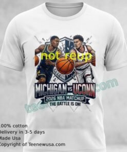 Michigan vs UConn nba 2026 sport t-shirt