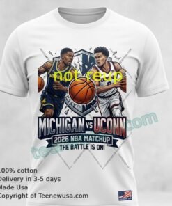 Michigan Vs Uconn Nba 2026 Sport T Shirt