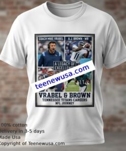 Mike Vrabel A.j. Brown Legendary Nfl Era Vintage Tee