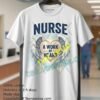 Nurse A Work Of Heart And Angel Wings T Shirt