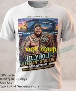 Rapper Jelly Roll And Wrestlemania World Heavyweight Championship