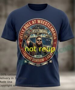 Rapper Jelly Roll And Wrestlemania World Heavyweight Championship Black T Shirt Design