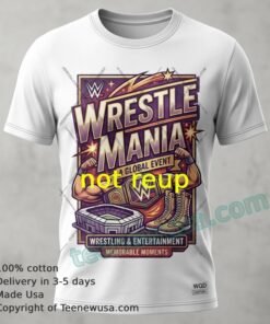 Rock The Wrestlemania Hype In A Classic White T Shirt
