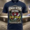 Roman Reigns And Wrestlemania World Heavyweight Championship Black T Shirt Design