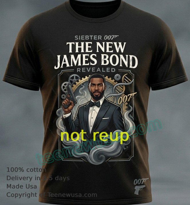 Siebter 007 Der neue James Bond steht fest t-shirt Siebter 007 Der Neue James Bond Steht Fest T Shirt