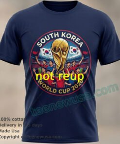 South Korea 2026 World Cup Tiger Stripe Graphic T Shirt