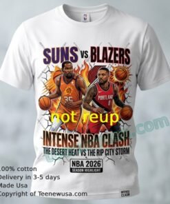 Suns Vs Blazers Nba 2026 Sport T Shirt