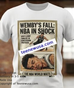 Victor Wembanyama Injury Update Spurs Center Fall News Shirt