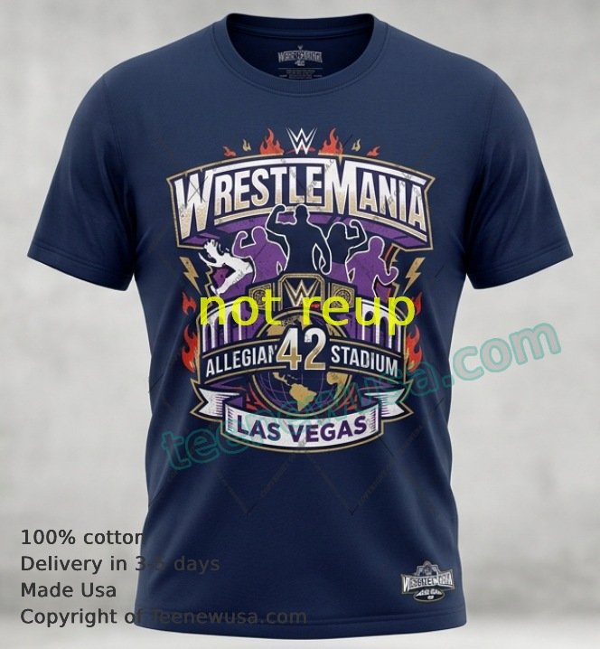 WrestleMania 42 World Heavyweight Championship black t-shirt Wrestlemania 42 World Heavyweight Championship Black T Shirt