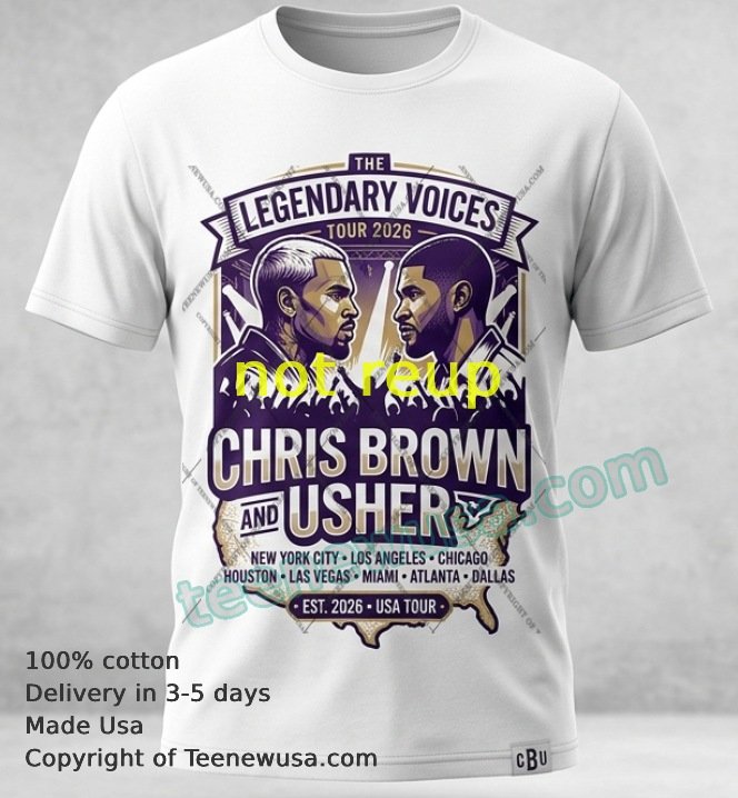 chris brown and usher tour 2026 t-shirt Chris Brown And Usher Tour 2026 T Shirt