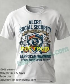 Social Security Warning Retirees Scams T Shirt