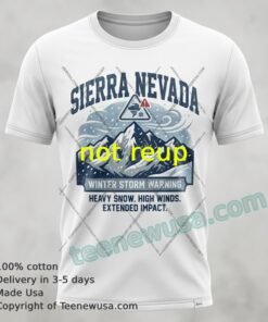 Winter Storm Warning Sierra Nevada T Shirt