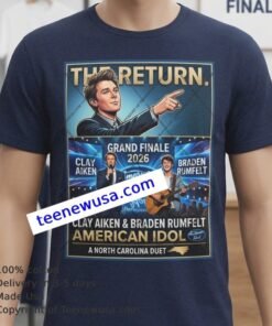 American Idol 2026 Clay Aiken Returns To Idol Stage For Shows Finale Duet With Braden Rumfelt T Shirt