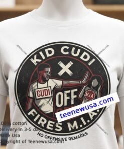 Commemorative T Shirt Rapper Kid Cudi Fires Mia