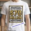 Commemorative T Shirt For 70 Million Lottery Winner In Brampton