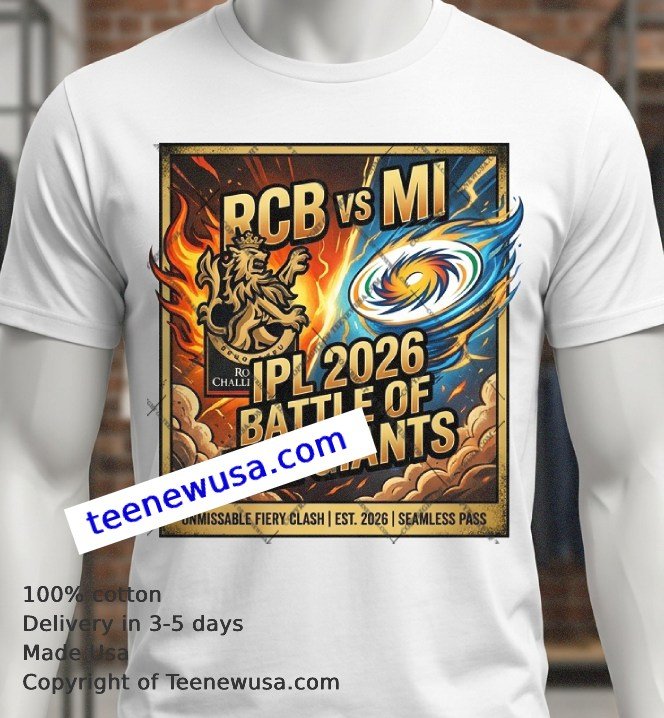 RCB vs MI IPL 2026 sport t-shirt Rcb Vs Mi Ipl 2026 Sport T Shirt