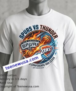 Spurs Vs Thunder Nba Sport T Shirt